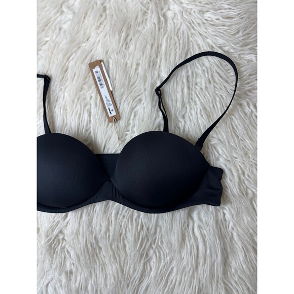 Skims Ultimate Push Up Strapless Bra Onyx Size 34A - Picture 3 of 7